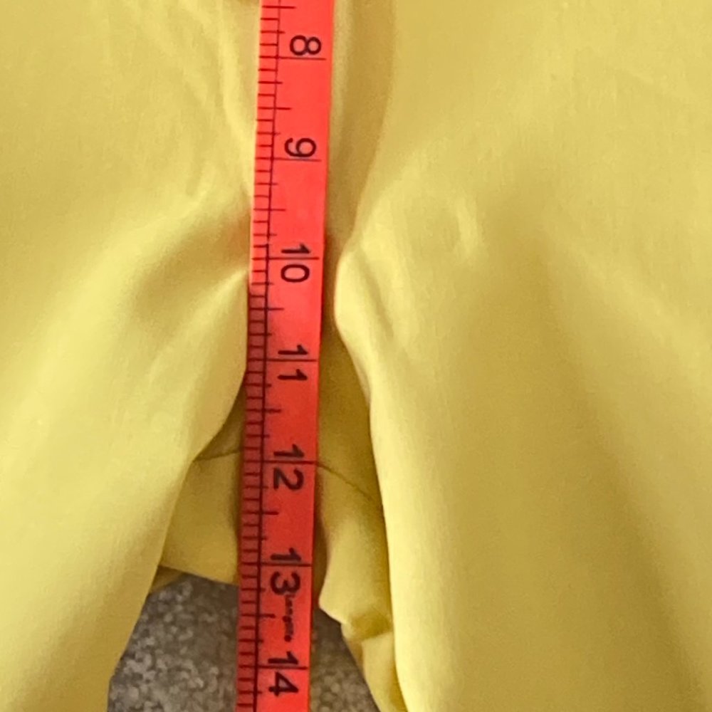 BNWT M&S Women's Mustard Yellow White Side Panels Slim Fit Trousers Size 16 - Picture 11 of 16